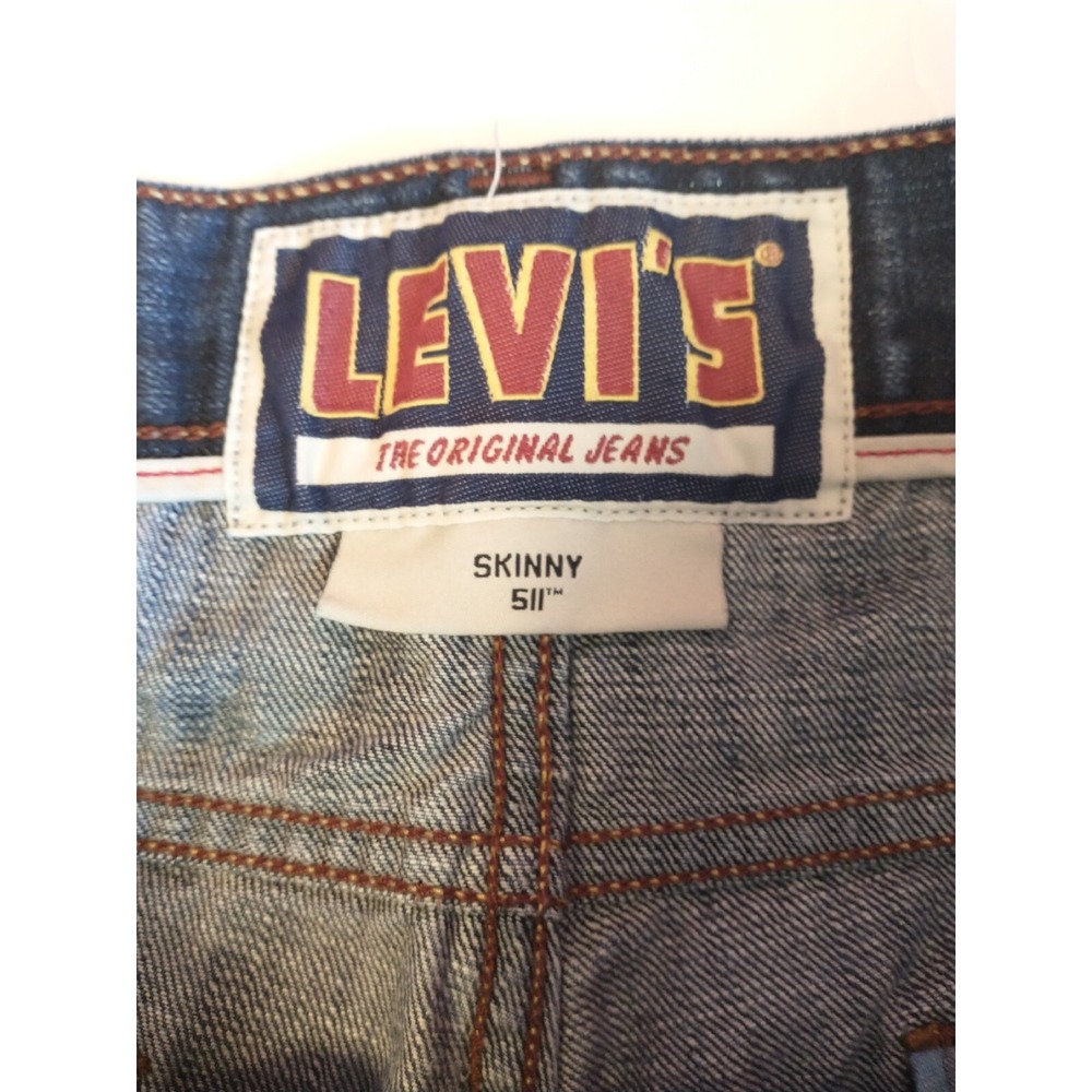 Vintage Levi's The Original Jeans Skinny Fit 511 Jeans Blue Denim Size 32 x 32